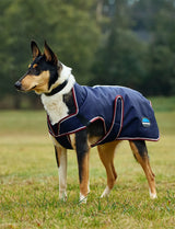 Weatherbeeta Comfitec Premier Deluxe Waterproof Dog Coat Navy/Burgundy