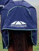 Weatherbeeta Comfitec Plus Dynamic Turnout Detach-A-Neck 100g Forest Green / Navy