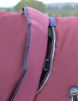 Weatherbeeta Comfitec Essential Turnout Detach-A-Neck 220g Burgundy / Navy