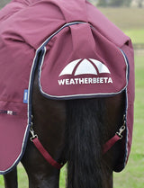 Weatherbeeta Comfitec Essential Turnout Detach-A-Neck 220g Burgundy / Navy
