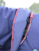 Weatherbeeta Comfitec Essential Turnout Detach-A-Neck 50g Navy / Burgundy