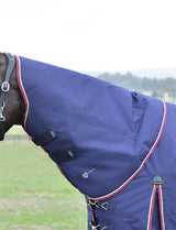 Weatherbeeta Comfitec Essential Turnout Detach-A-Neck 50g Navy / Burgundy