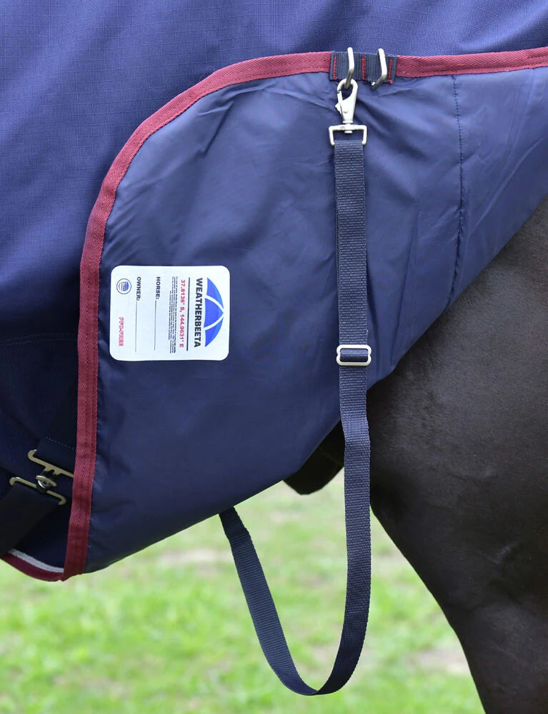 Weatherbeeta Comfitec Essential Combo Turnout 360g Navy / Burgundy
