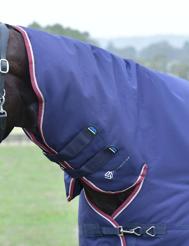 Weatherbeeta Comfitec Essential Combo Turnout 360g Navy / Burgundy