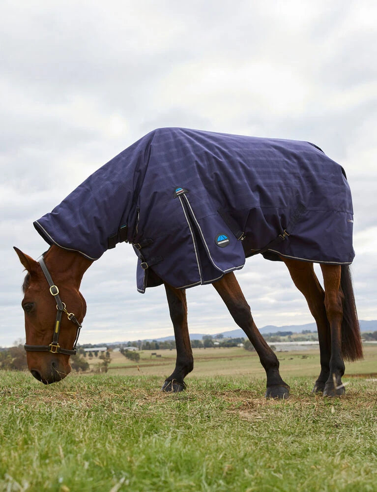 Weatherbeeta Comfitec Prelim Turnout Combo 220g Navy Embossed Plaid