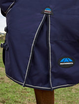 Weatherbeeta Comfitec Prelim Turnout Combo 220g Navy Embossed Plaid