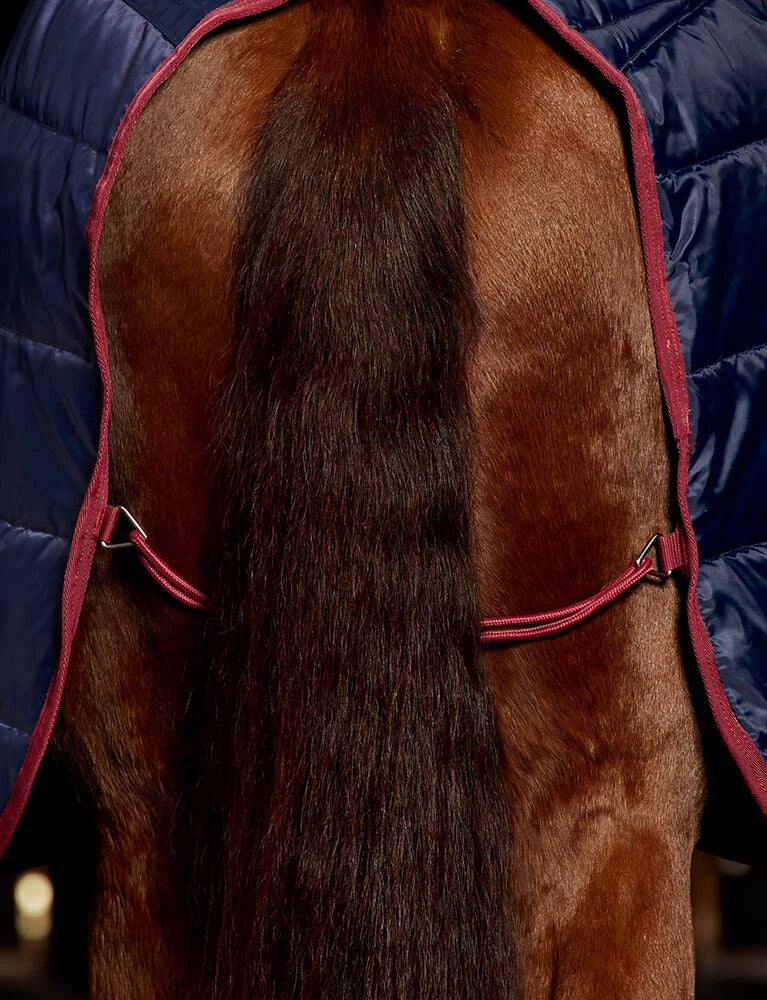 Weatherbeeta Comfitec 210D Channel Quilt Stable Combo 100g Navy / Burgundy