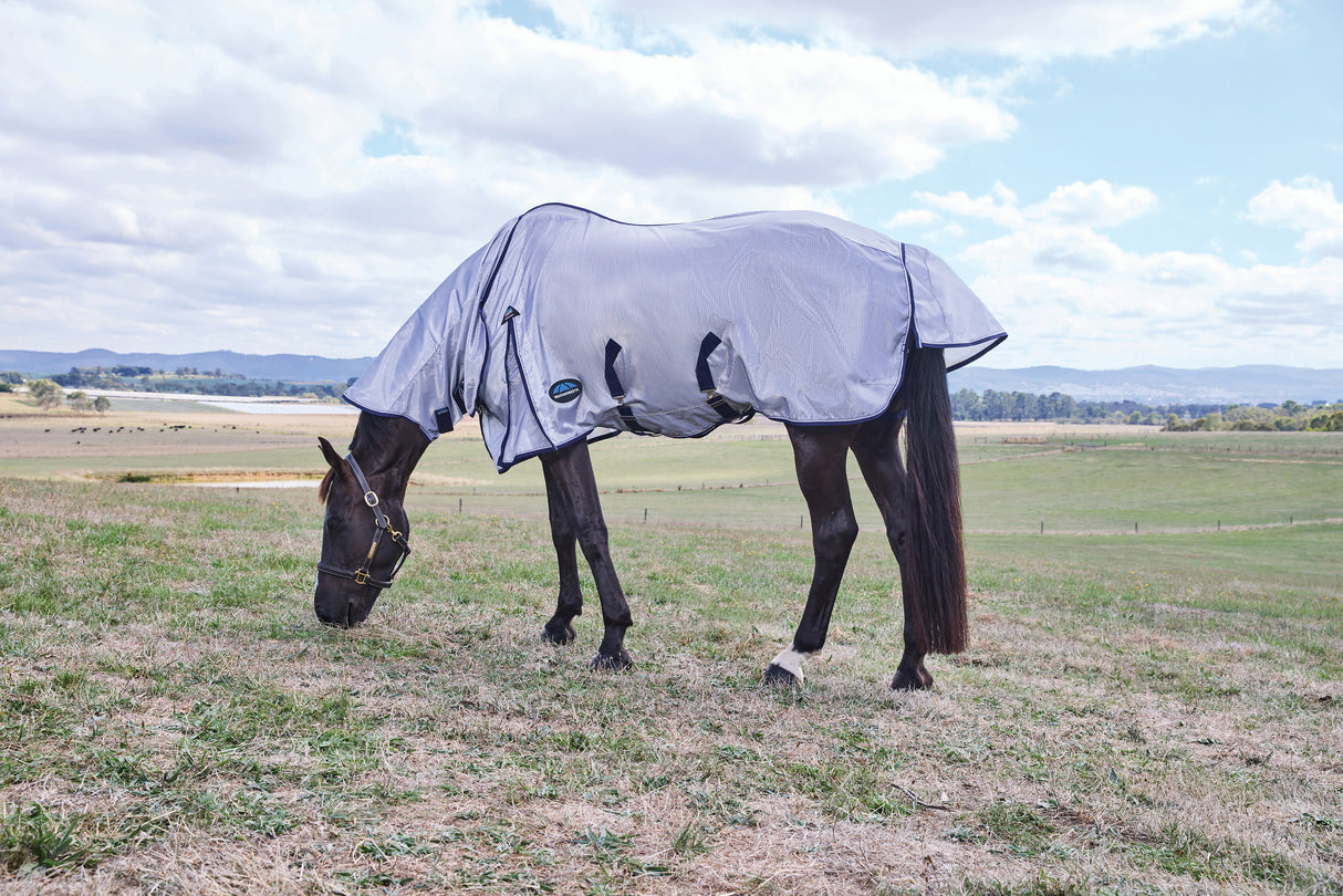 Weatherbeeta Comfitec Hexi Shield Fly Sheet Combo Silver/Navy/White
