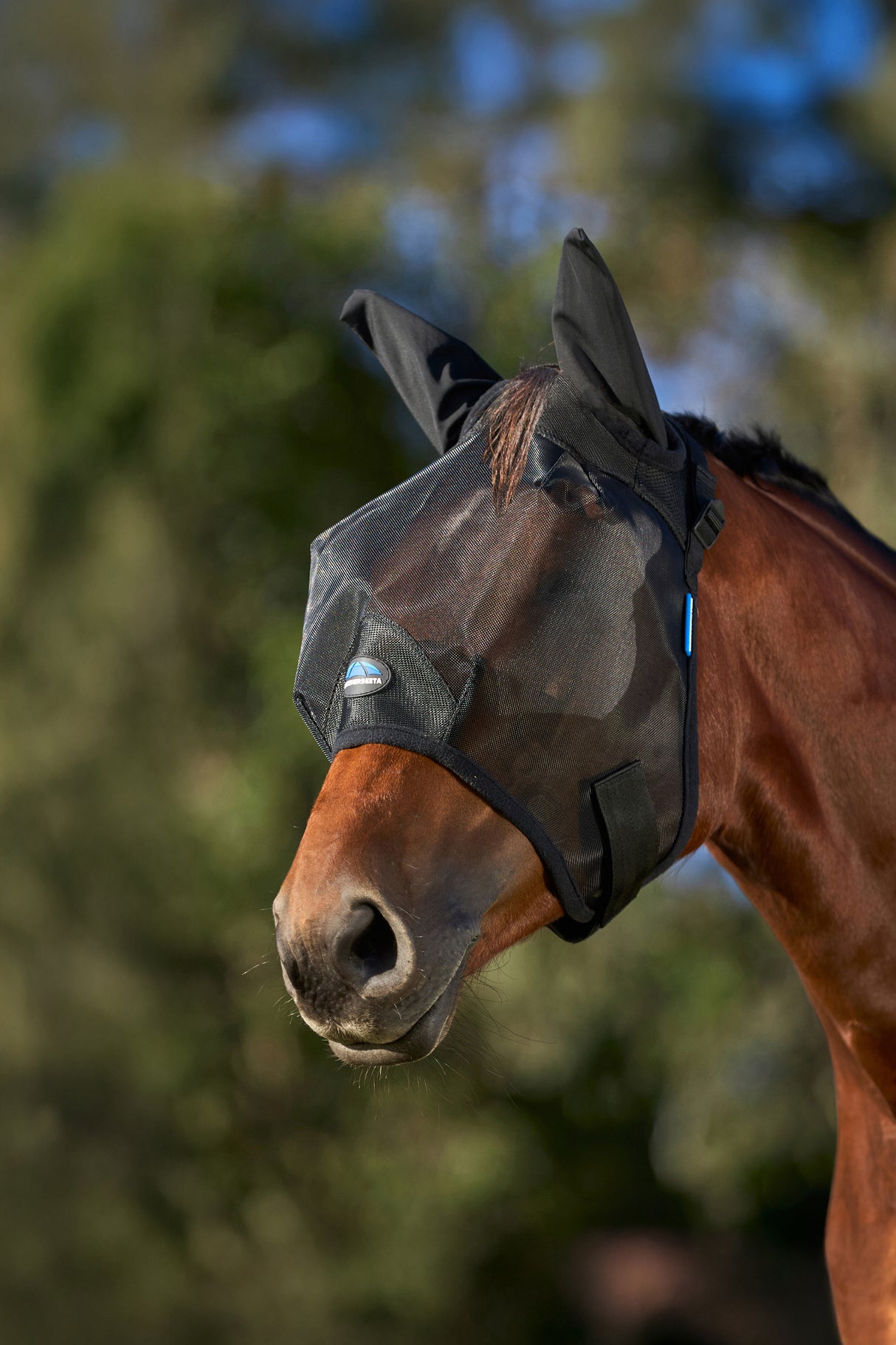 Weatherbeeta Comfitec Insect Guard Fly Mask With Ears Black