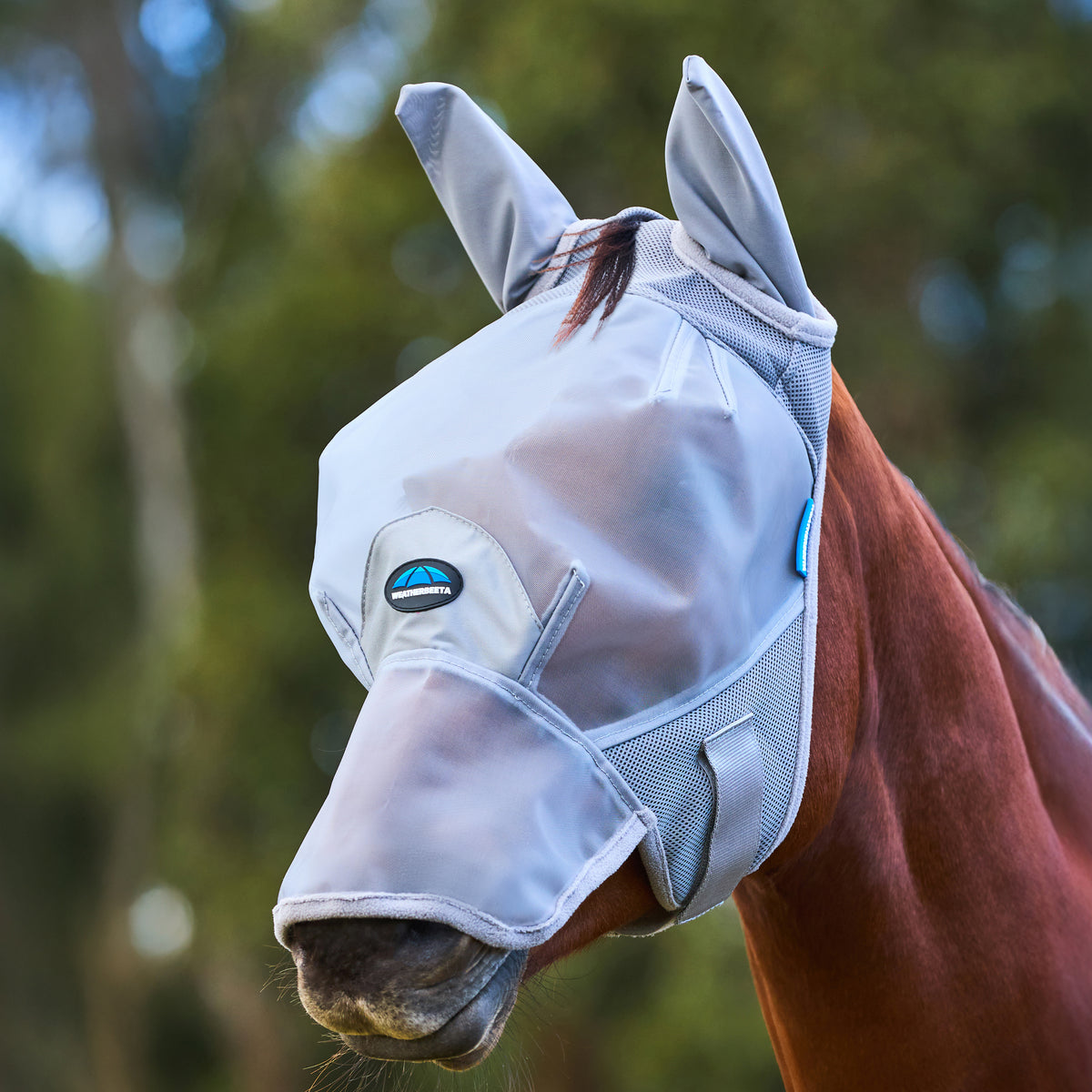 Weatherbeeta Comfitec Fine Mesh Fly Mask With Ears & Nose Grey – Rokers