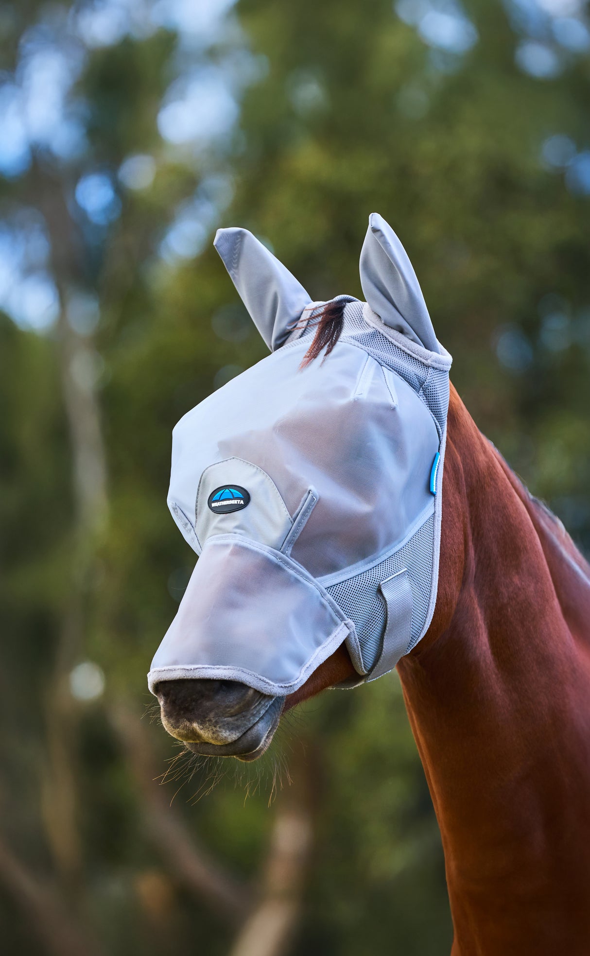 Weatherbeeta Comfitec Fine Mesh Fly Mask With Ears & Nose Grey
