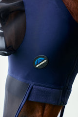 Weatherbeeta Comfitec Luxe Stretch Fly Mask With Ears & Nose Navy/Black