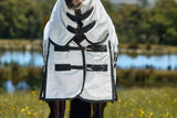 Weatherbeeta Comfitec Sweet Itch Shield Fly Sheet Combo White/Charcoal