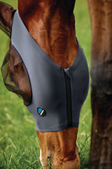 Weatherbeeta Comfitec Deluxe Stretch Fly Mask With Ears Charcoal/Black