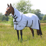Shires Tempest Original Fly Rug & Neck Set White / Grey