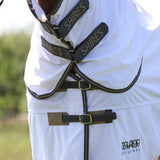 Shires Tempest Original Fly Rug & Neck Set White / Grey