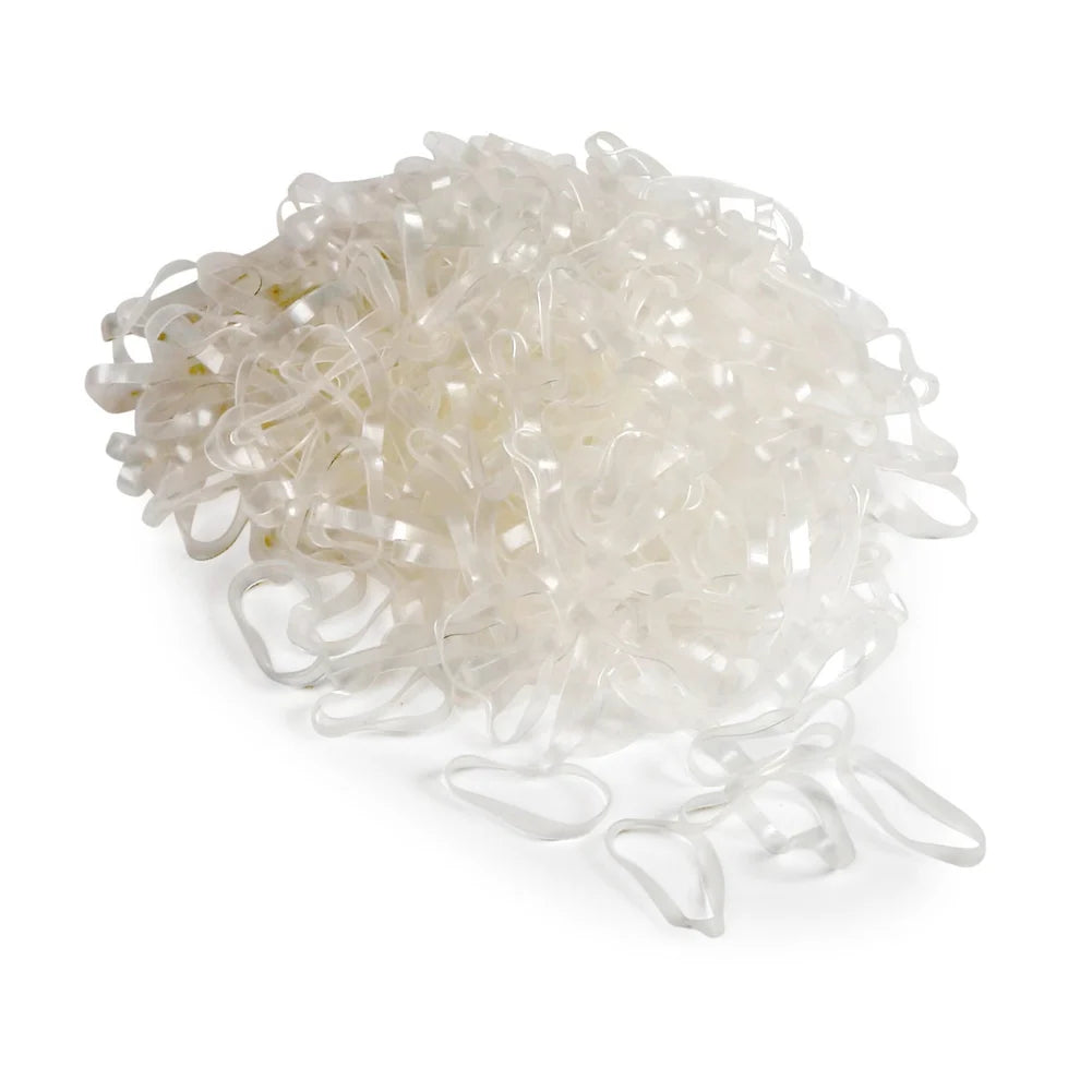 Shires EZI-GROOM Silicone Plaiting Bands Clear