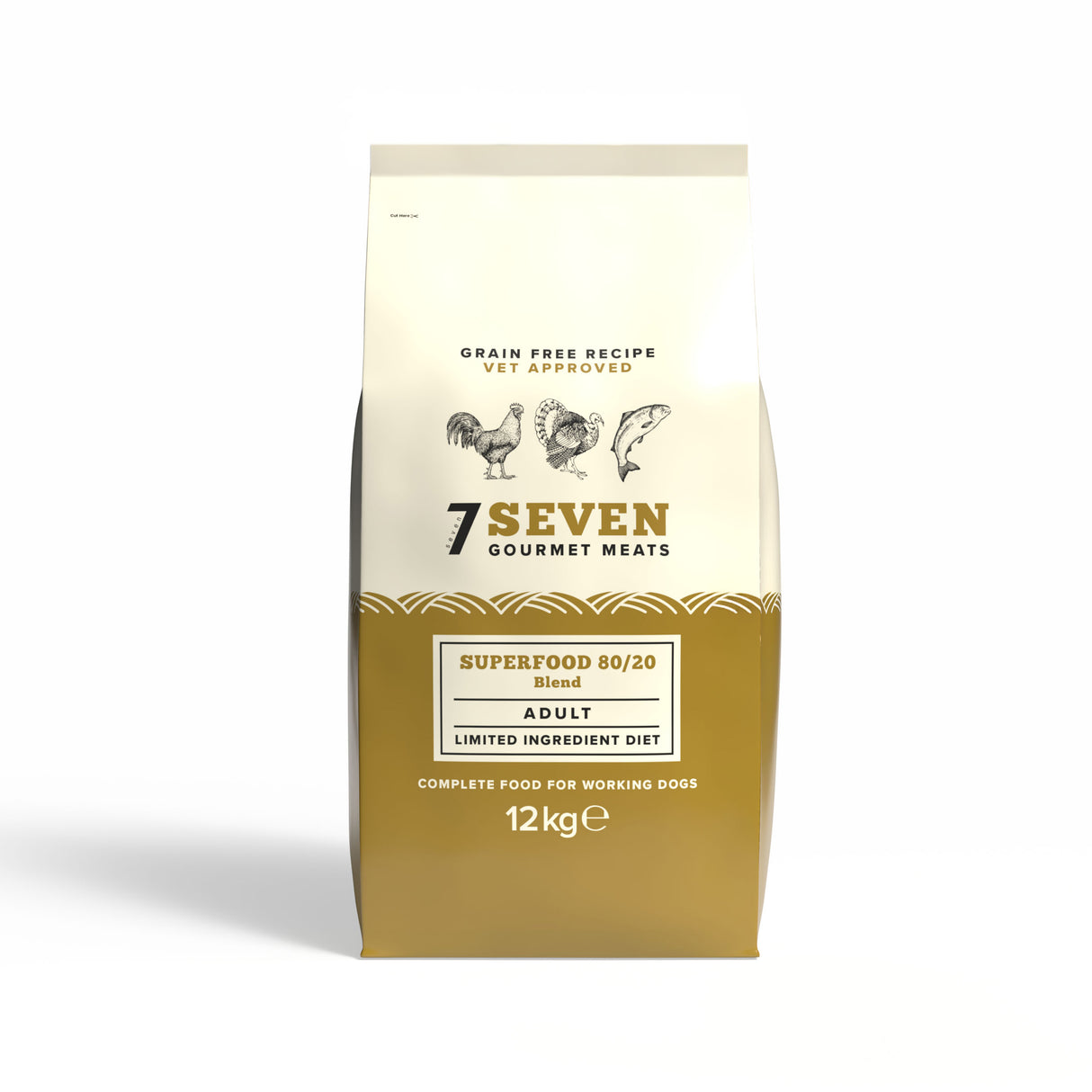 Seven Dog - Adult Superfood Meat Blend 80/20 12kg