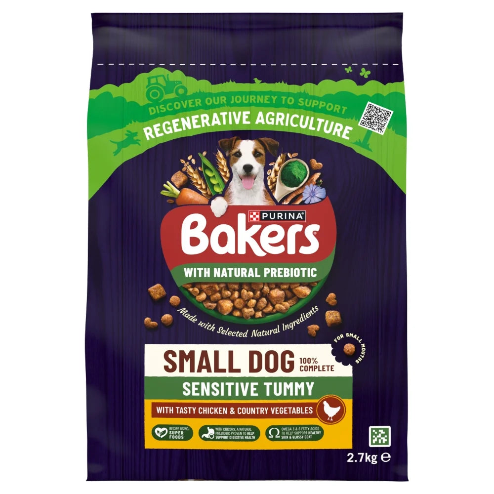 Bakers Small Dog Sensitive Tummy Dry Food 2.7kg