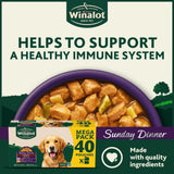 Winalot Sunday Dinner Pouches In Gravy 40x100g