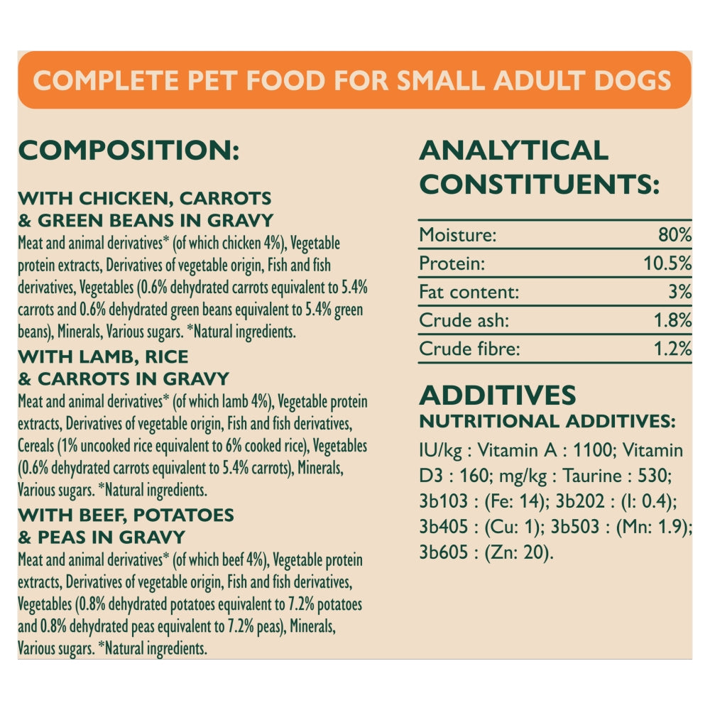 Winalot Small Dog Classic Meals In Gravy 40x85g