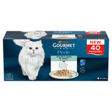 Gourmet Perle Pouches Ocean Flakes (Cod, Salmon, Plaice, Saithe) Wet Cat Food 40x85g