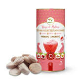 Pawfect Yogurt Melties Pre and Probiotic Dog Treats with Strawberry, Apple, Papaya & Burdock Root 38g