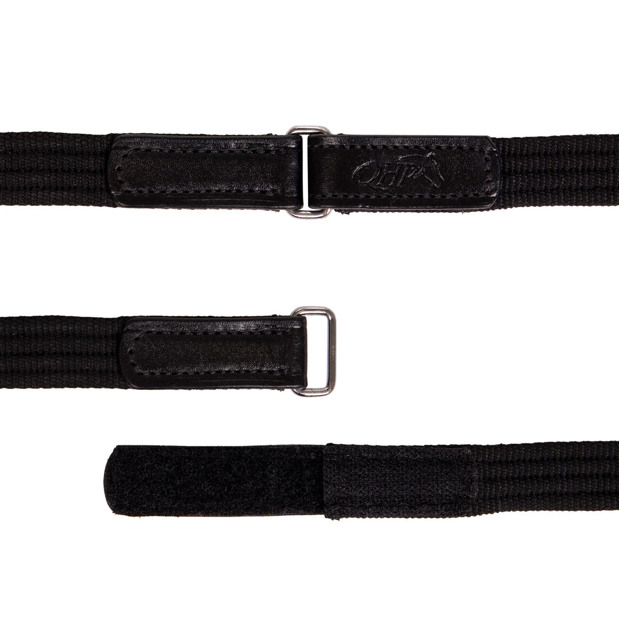 QHP Web Reins Quick Release Black Pony