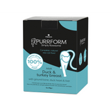 PurrForm Premium Duck with Turkey Breast & Ground Bone with Duck Heart & Liver Pouch 6x70g