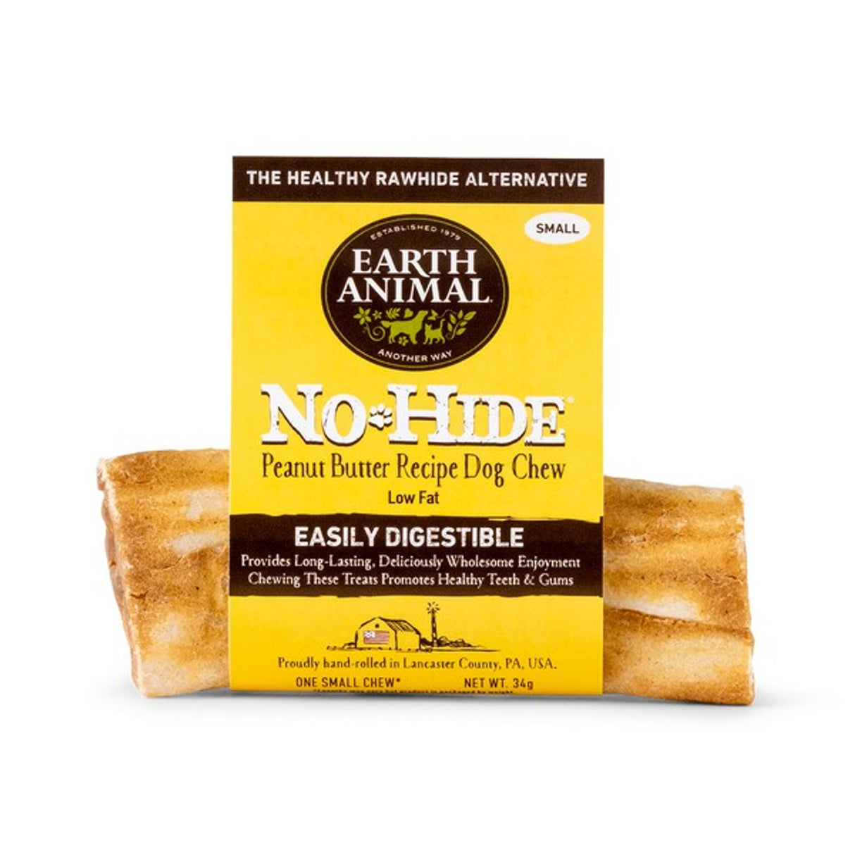 Earth Animal No Hide Peanut Butter One Small Chew 34g