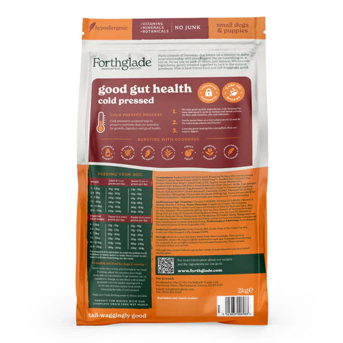 Forthglade Cold Pressed Natural Grain Free Small Breed Turkey 2kg