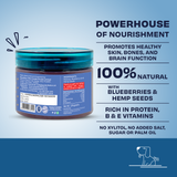 Pawfect Peanut Butter, Blueberry & Hempseeds 275g