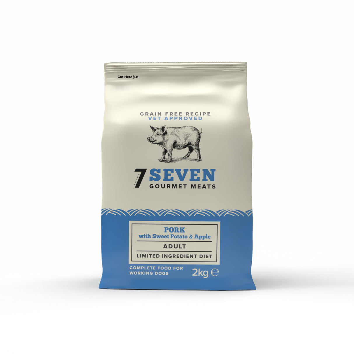 Seven Dog - Adult Pork with Sweet Potato & Apple Grain Free 2kg