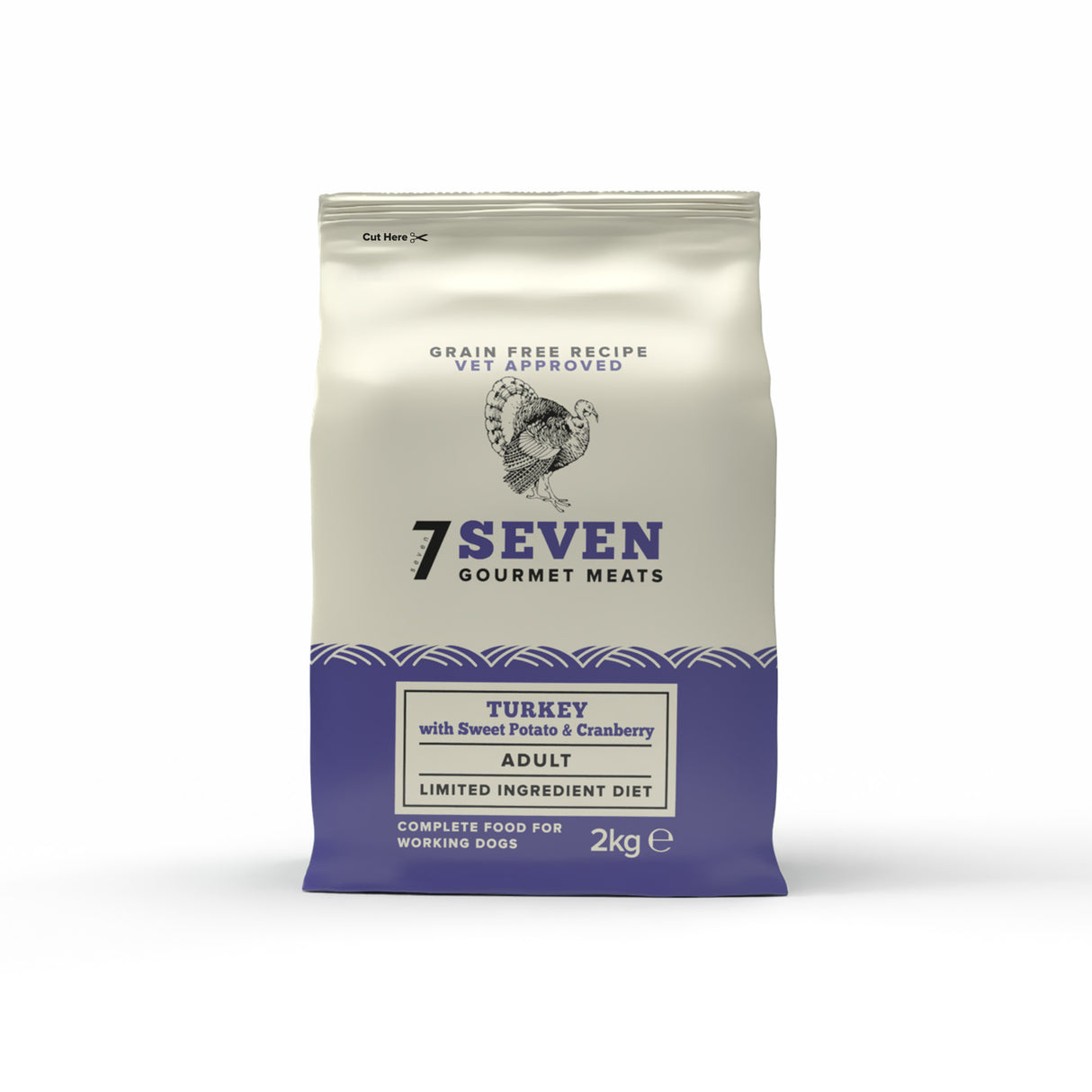 Seven Dog - Adult Turkey with Sweet Potato & Cranberry Grain Free 2kg