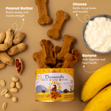 Pawfect Cheesy Dog Biscuits Banana & Peanut Butter Cheesecuits 100g