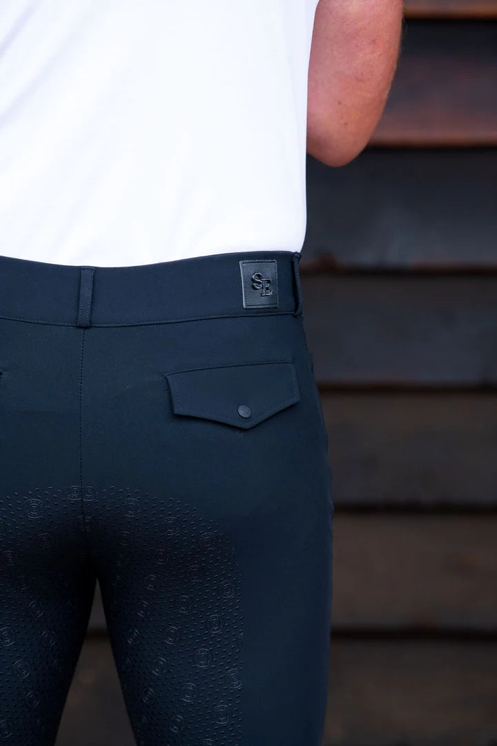 Soho Equestrian Mens Breeches Black
