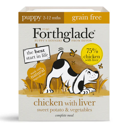 Forthglade Puppy Complete Grain Free Chicken & Lamb Variety Pack 12x395g