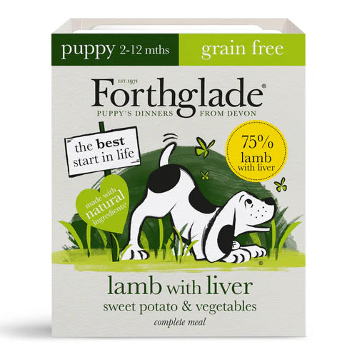 Forthglade Puppy Complete Grain Free Chicken & Lamb Variety Pack 12x395g