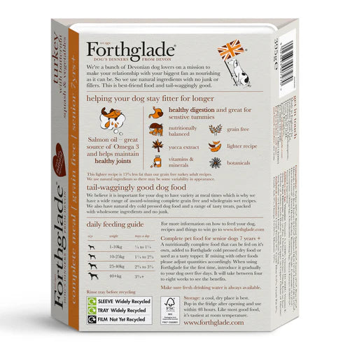Forthglade Senior Grain Free Turkey & Butternut Squash 395g