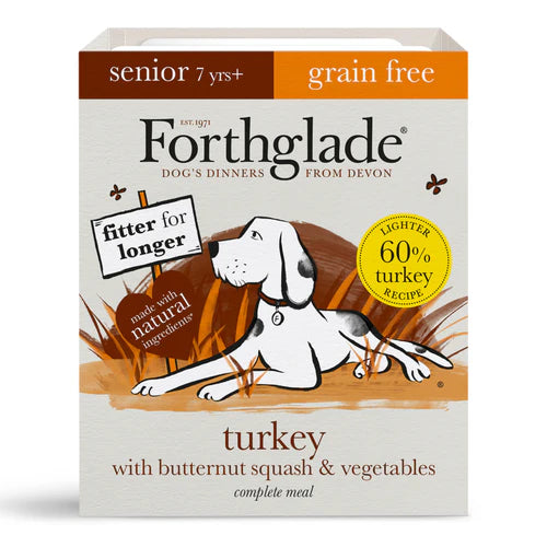 Forthglade Senior Complete Grain Free Turkey & Lamb Variety Pack 12x395g
