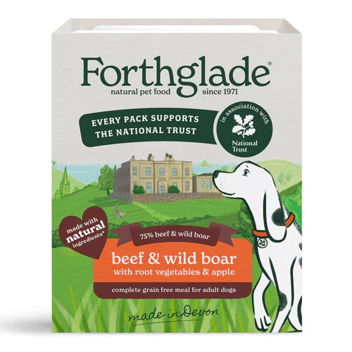 Forthglade Gourmet Adult Complete Grain Free Beef & Wild Boar 395g