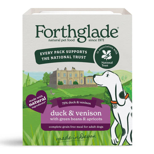 Forthglade Gourmet Adult Complete Grain Free Duck & Vension 395g