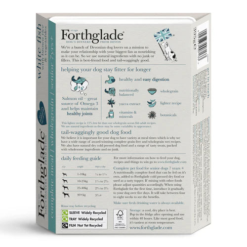 Forthglade Senior Complete Wholegrain White Fish & Brown Rice 395g
