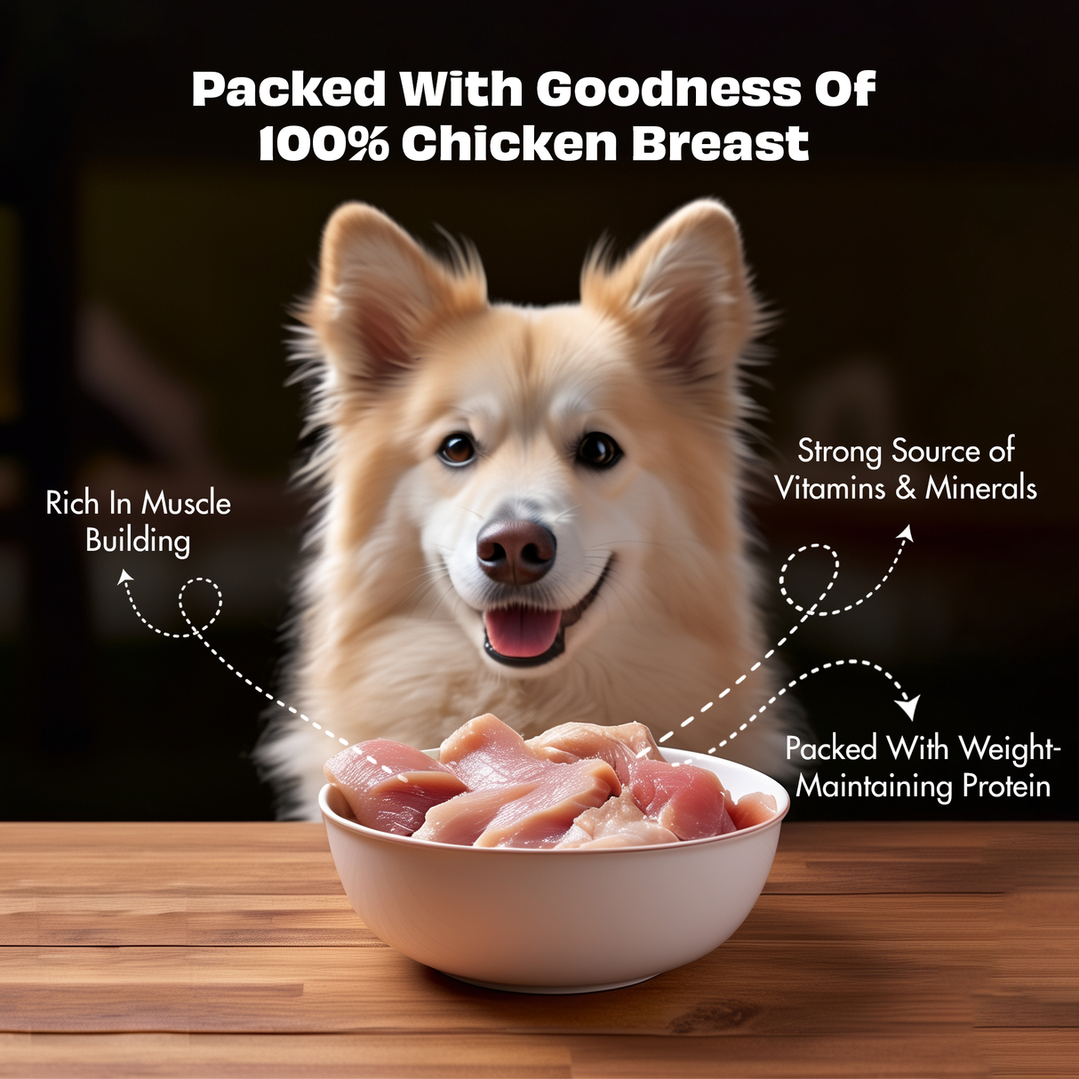 Pawfect Nature's Feast Freeze Dried Dog Treats Chicken Breast 200g