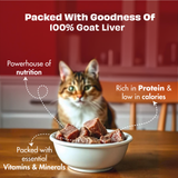Pawfect Nature's Feast Freeze Dried Cat Treats Goat Liver 150g