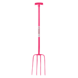 Red Gorilla 4 Prong Manure Fork with T Handle