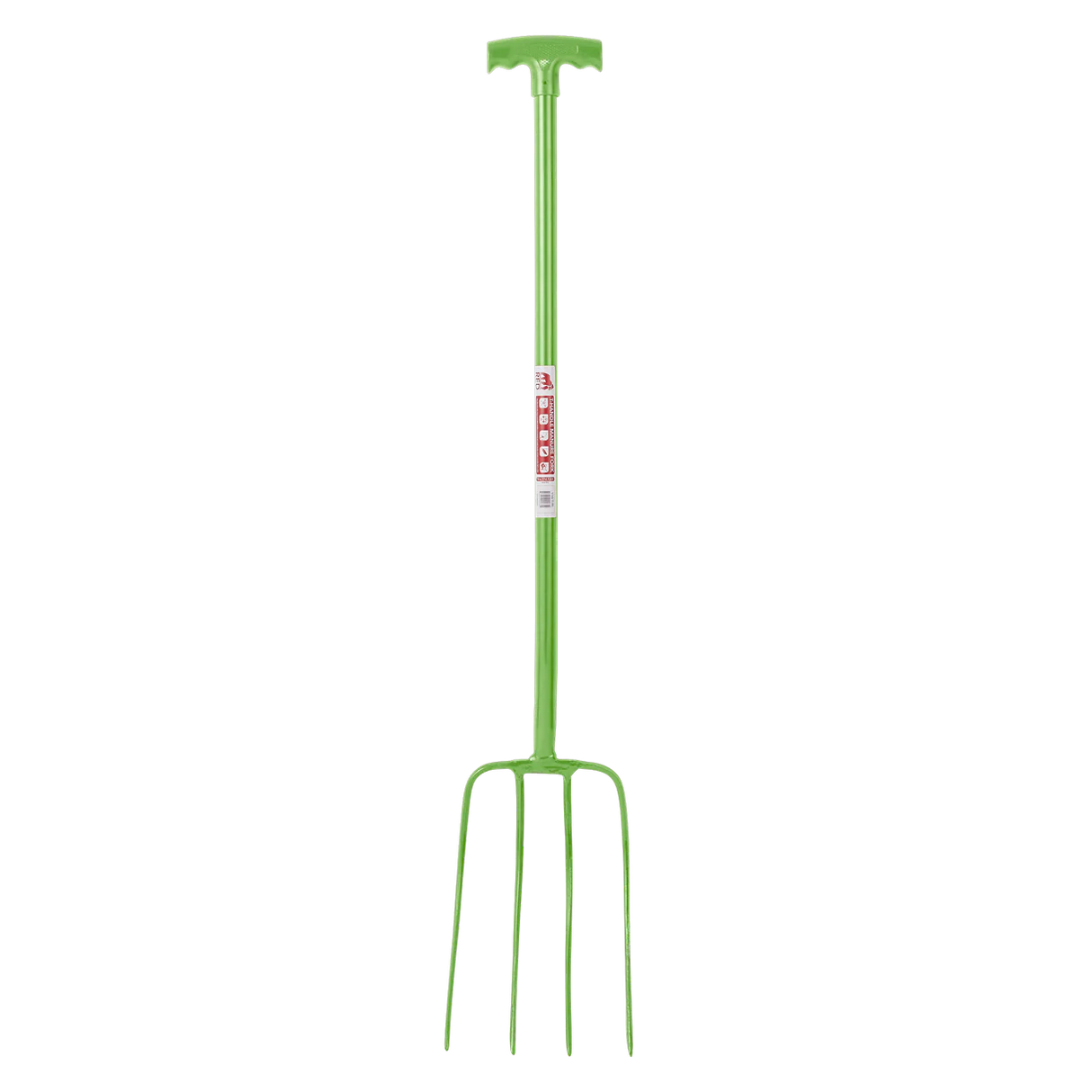 Red Gorilla 4 Prong Manure Fork with T Handle
