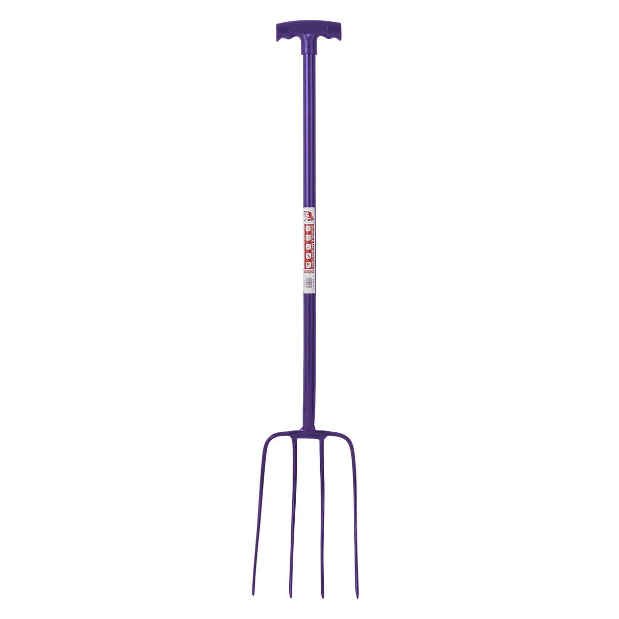 Red Gorilla 4 Prong Manure Fork with T Handle