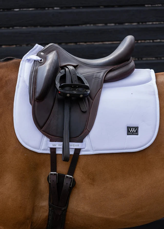 Woof Wear Elite Comfort Plus Saddle Pad DR White Full