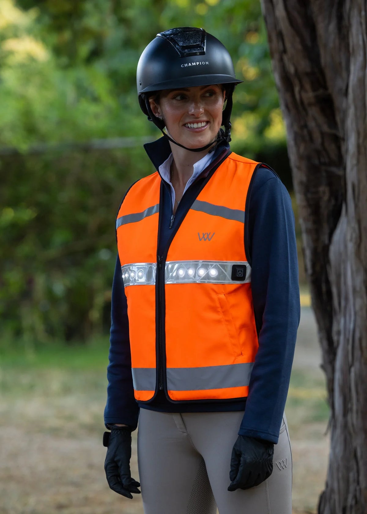 Woof Wear LED Hi Vis Riding Vest Orange